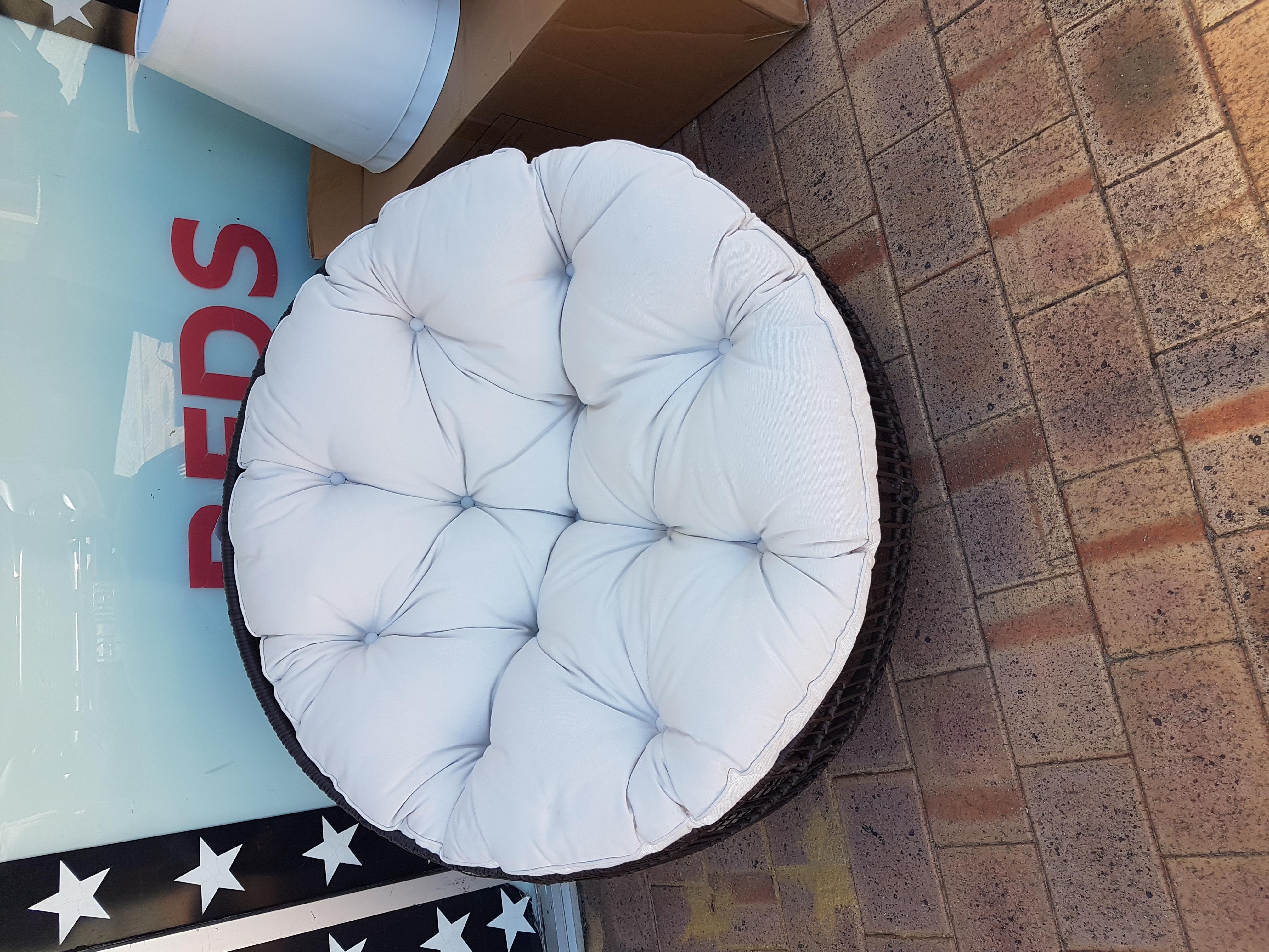 Outdoor Papasan chair to Priced Right Furniture