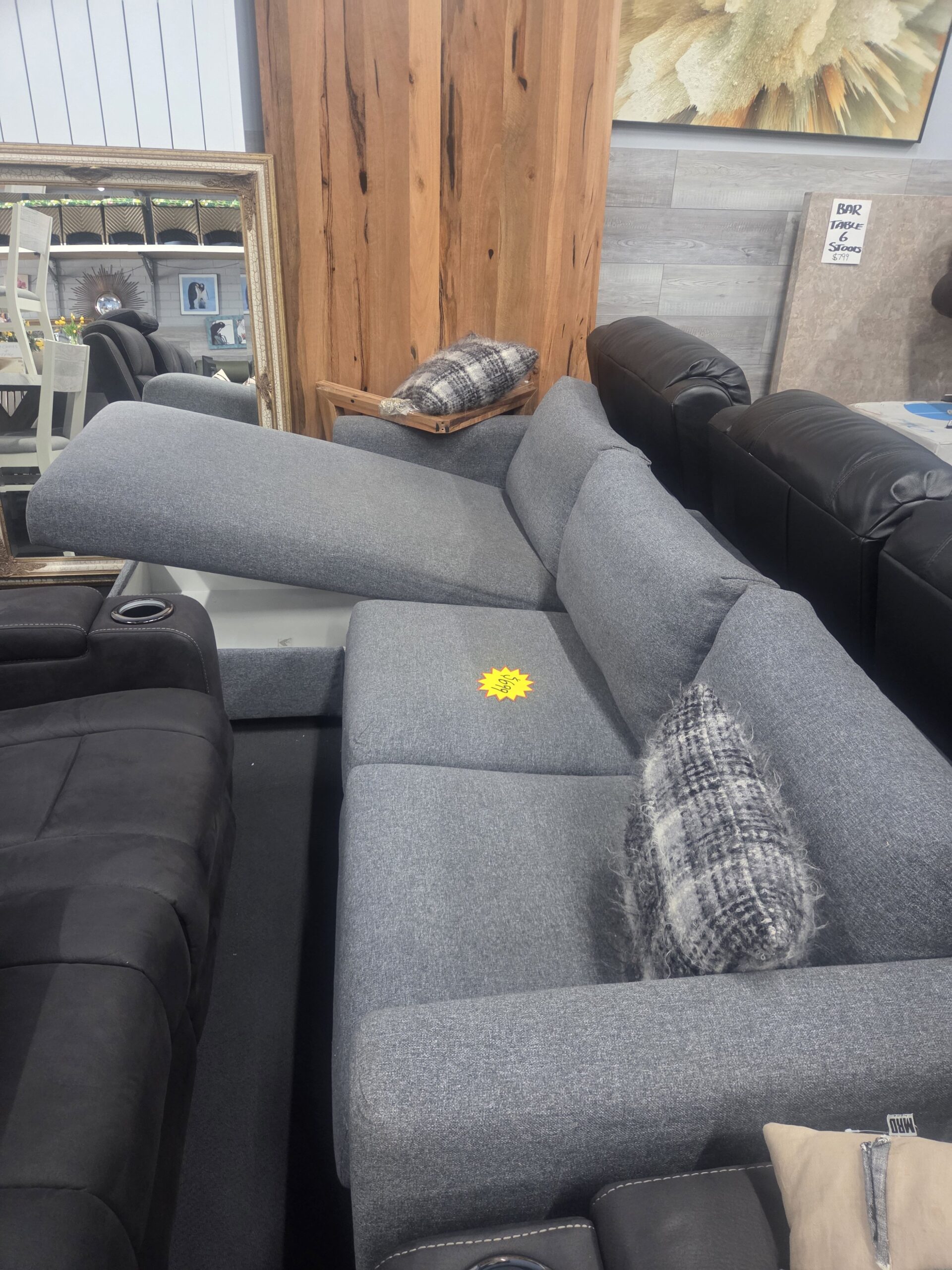 3 seater Chaise sofa