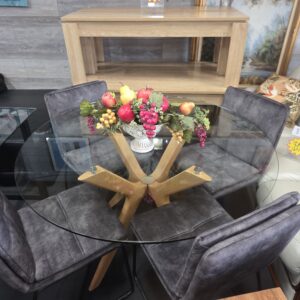 5pce Round Dining Suite